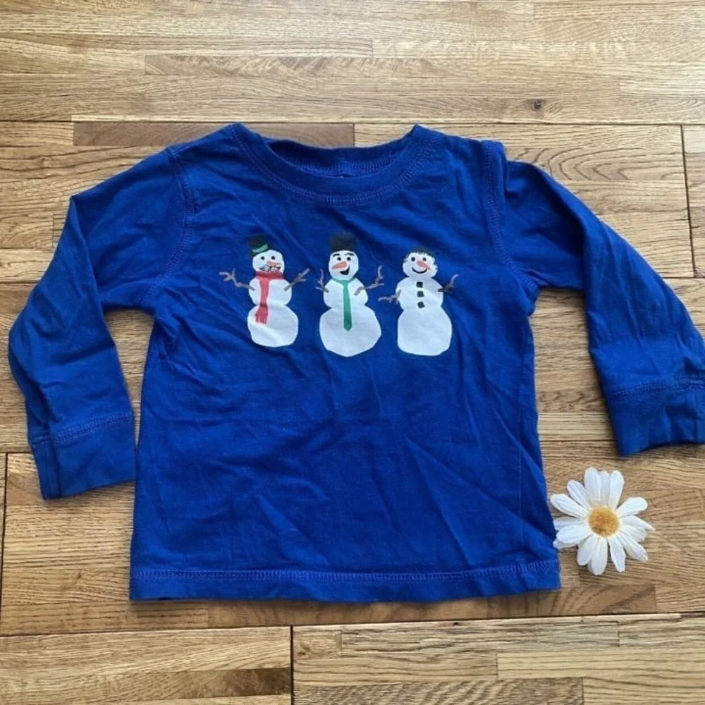 Gymboree Snowman Shirt Size 12-18 Months